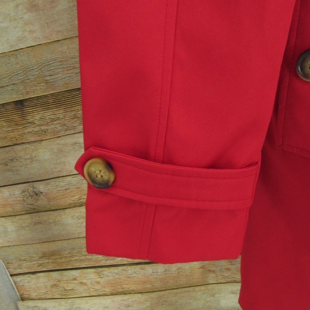 Creatmo Us Double Breasted Red Spring Coat M - image 3
